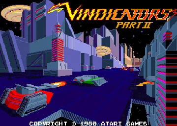 Vindicators Part II (rev 1) screen shot title